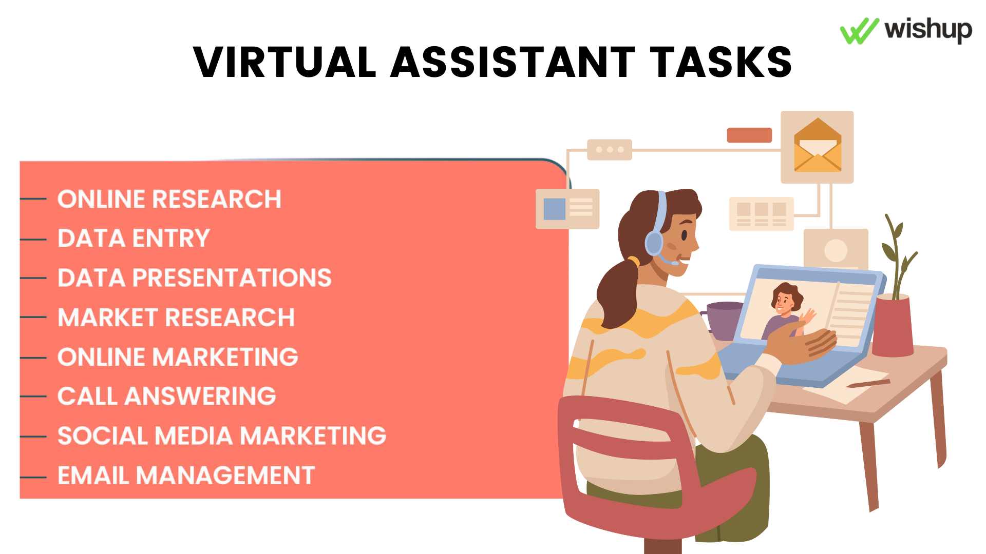 Virtual administrative assistant tasks