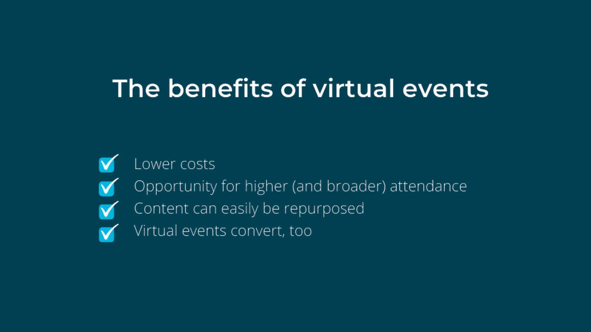 benefits of virtual events