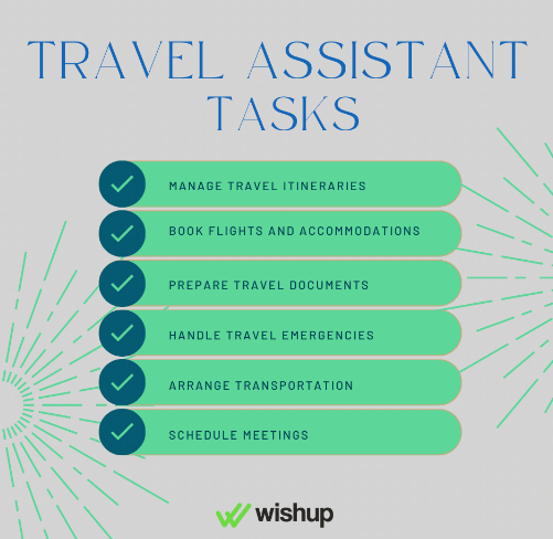 travel assistant responsibilities