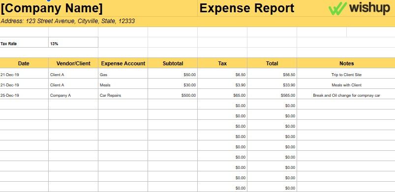 Templates for Bookkeeping